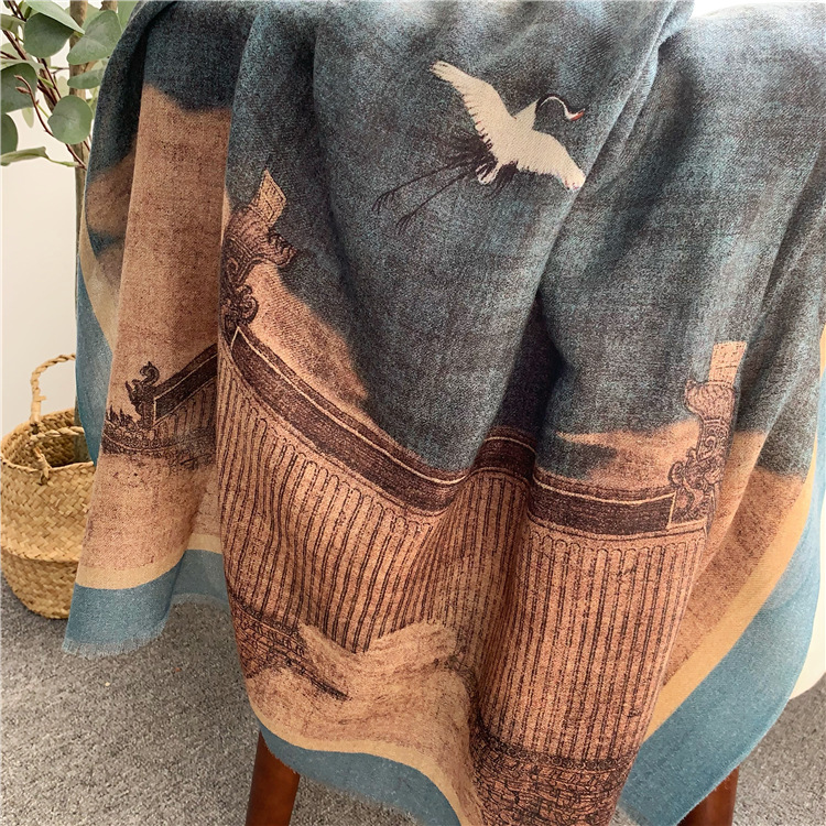 Winter Clothing Hong Kong - 순수 캐시미어 Tassels Shawls 스톨 여성