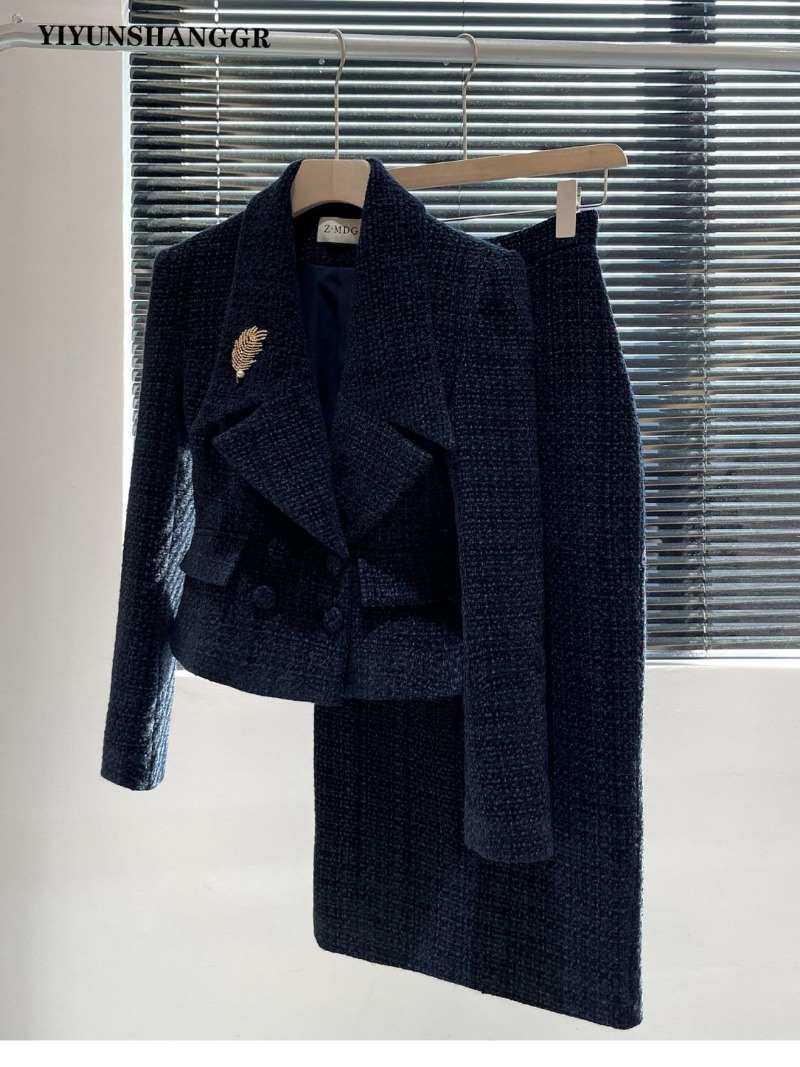 Winter Clothing Pk - 새로운 가을 겨울 트위드 여성 정장