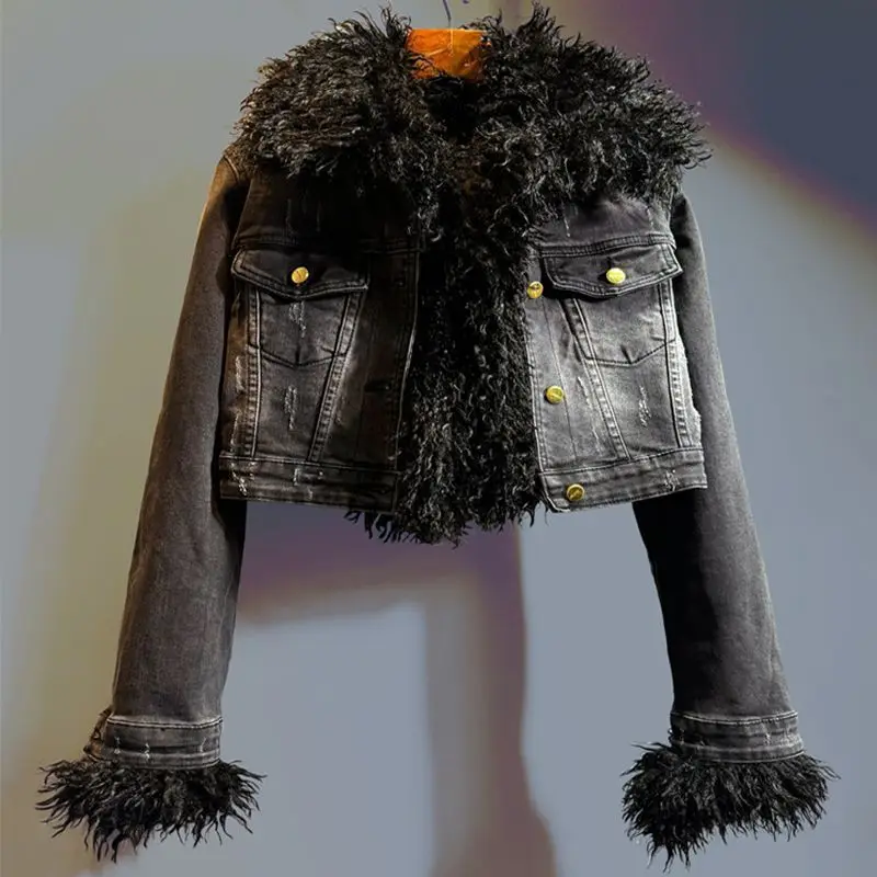 겨울용 신상 데님 면 소재 여성용 짧은 기장의 두꺼운  - Winter Clothing Hong Kong 리뷰 및 가격